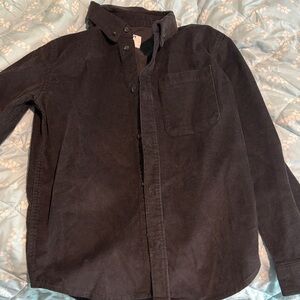 Old Navy Charcoal Corduroy Shirt